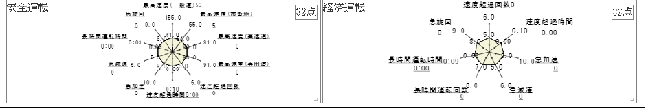 安全/経済運転レーダーチャート